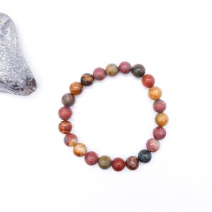 Jaspis picasso 8 mm - náramek