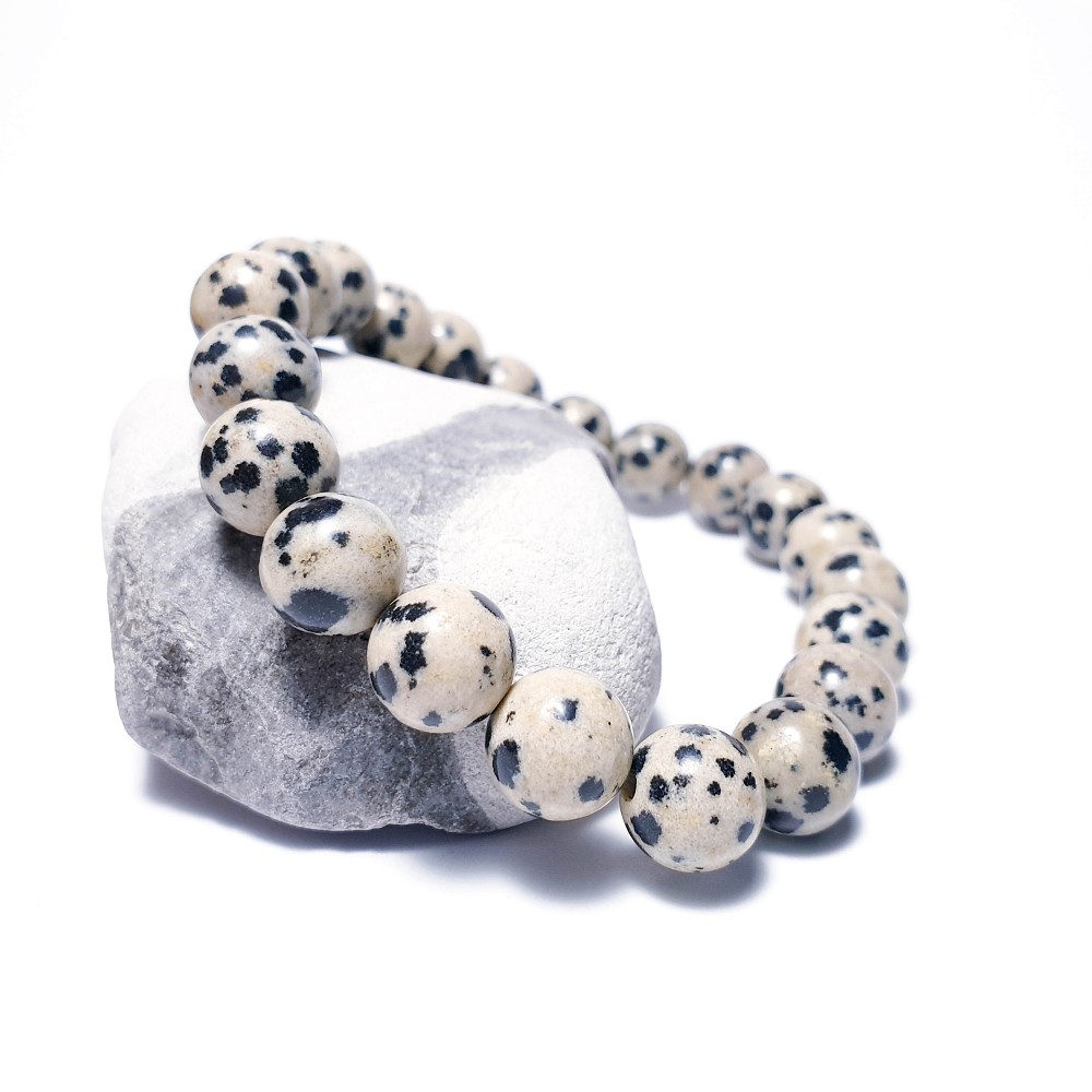Dalmatin jaspis 8 mm - náramek