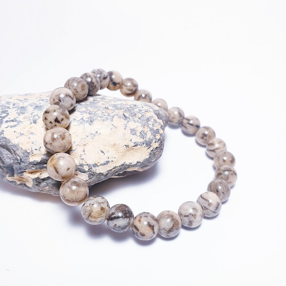 Jaspis zebra 8 mm - náramek - Obrázek 2