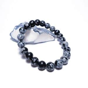 Vločkový obsidián - náramek