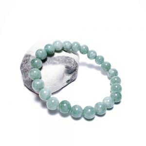 Barmský jadeit 8 mm - náramek