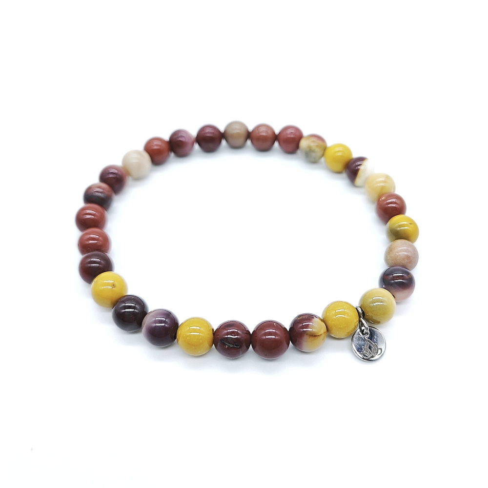 Jaspis mookait 6 mm - náramek - Obrázek 2