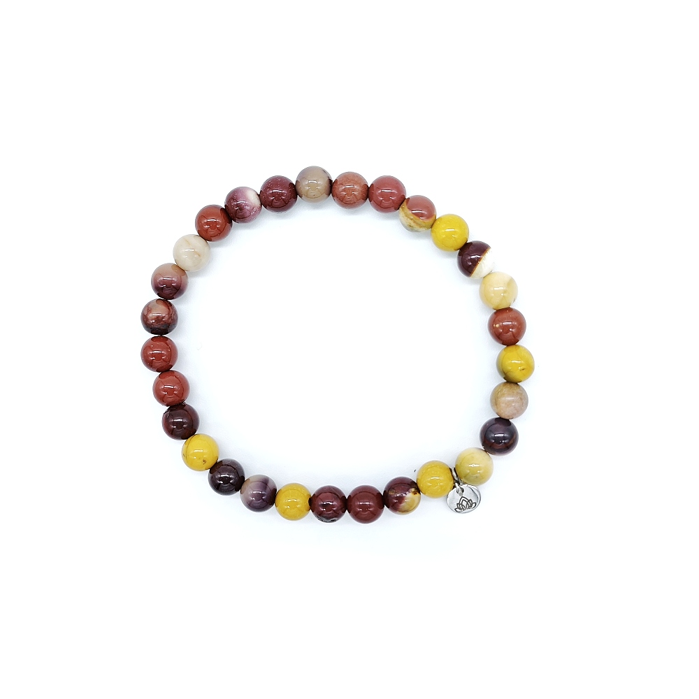 Jaspis mookait 6 mm - náramek