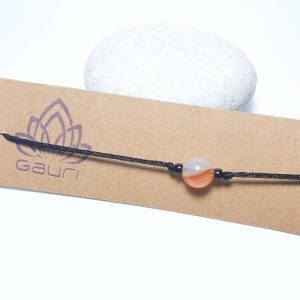 Oranžový achát - simple náramek