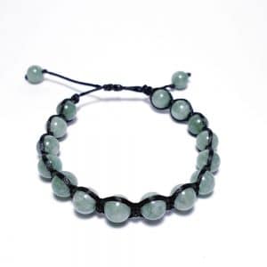 Barmský jadeit 8 mm - shamballa náramek