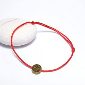 Kabbalah se stromem života (antique gold) - ochranný náramek