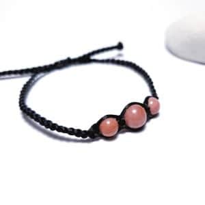 Rodonit - pletený náramek