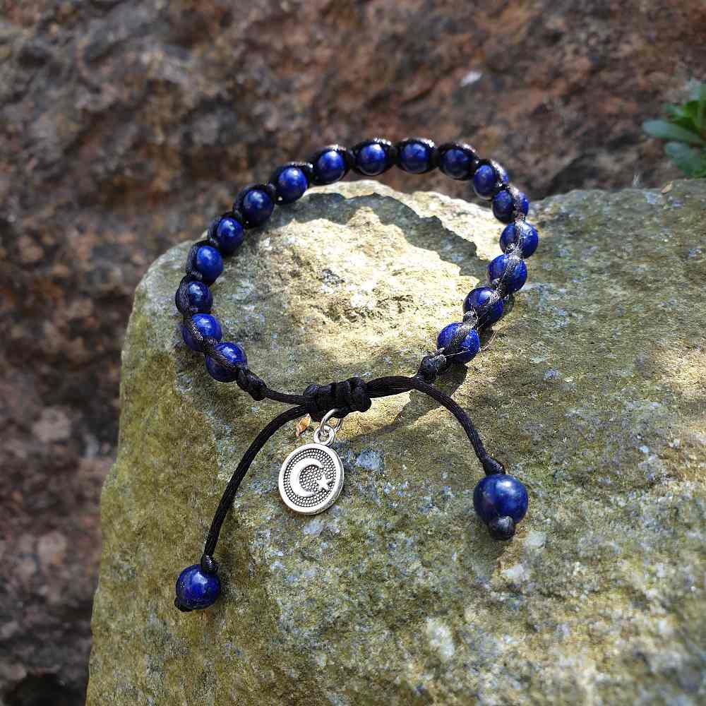 Lapis lazuli 6 mm - shamballa náramek