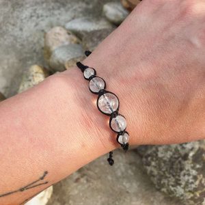 Křišťál - pletený náramek