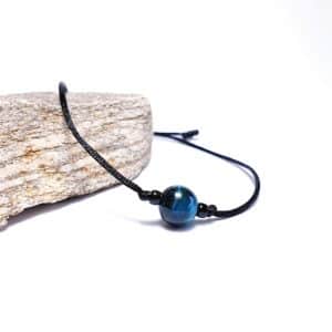 Tygří oko modré (barvené) - simple náramek