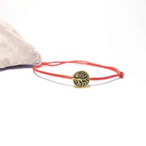 Kabbalah se stromem života (shiny gold) - ochranný náramek