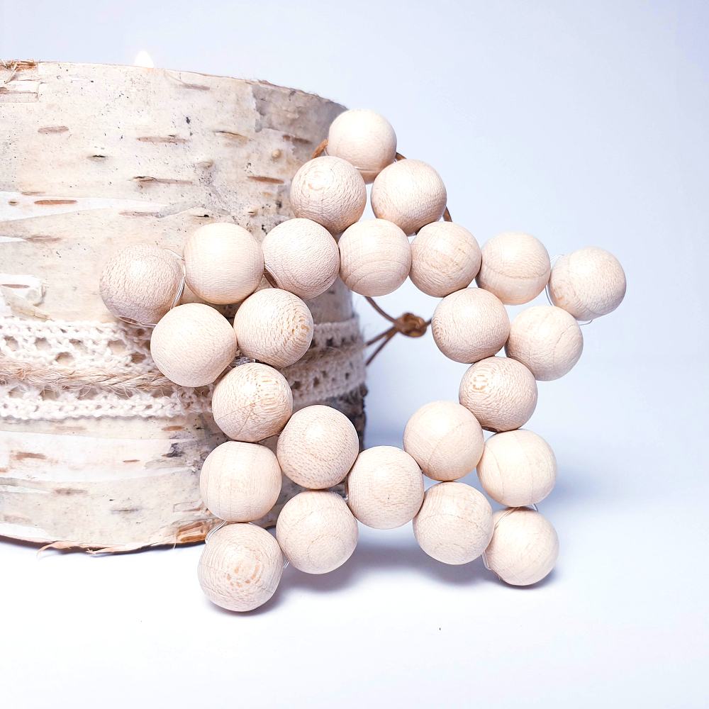 Dřevěná hvězda 6,8 cm - vánoční ozdoba - Obrázek 7