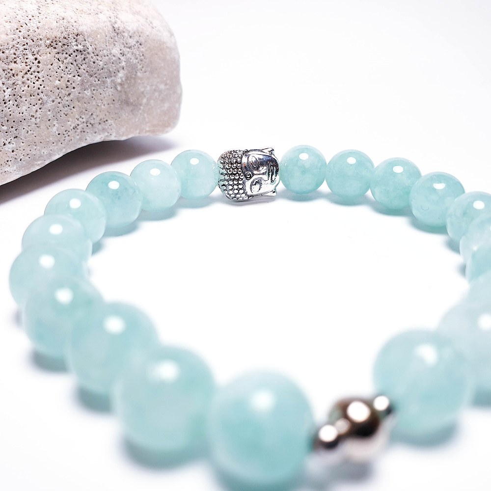 Amazonit - buddha náramek - Obrázek 2