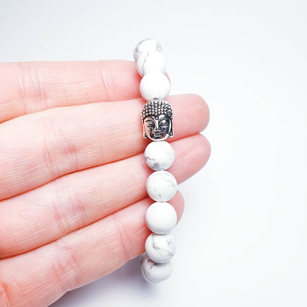 Magnezit - buddha náramek - Obrázek 2