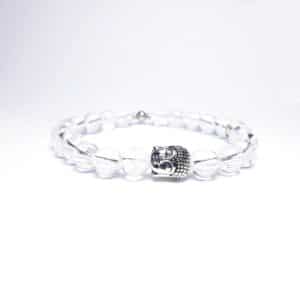 Krišťál - buddha náramek