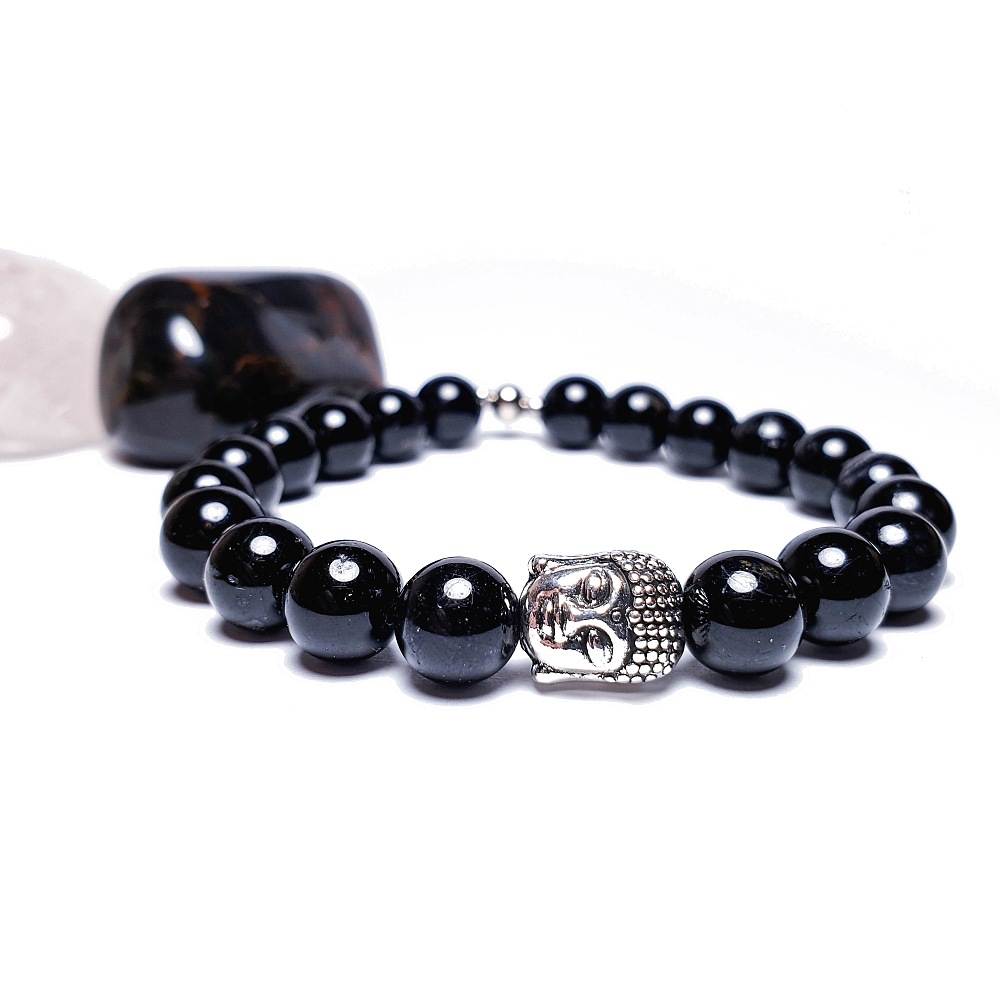 Turmalín - buddha náramek