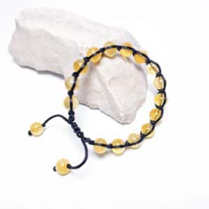 Citrín - shamballa náramek