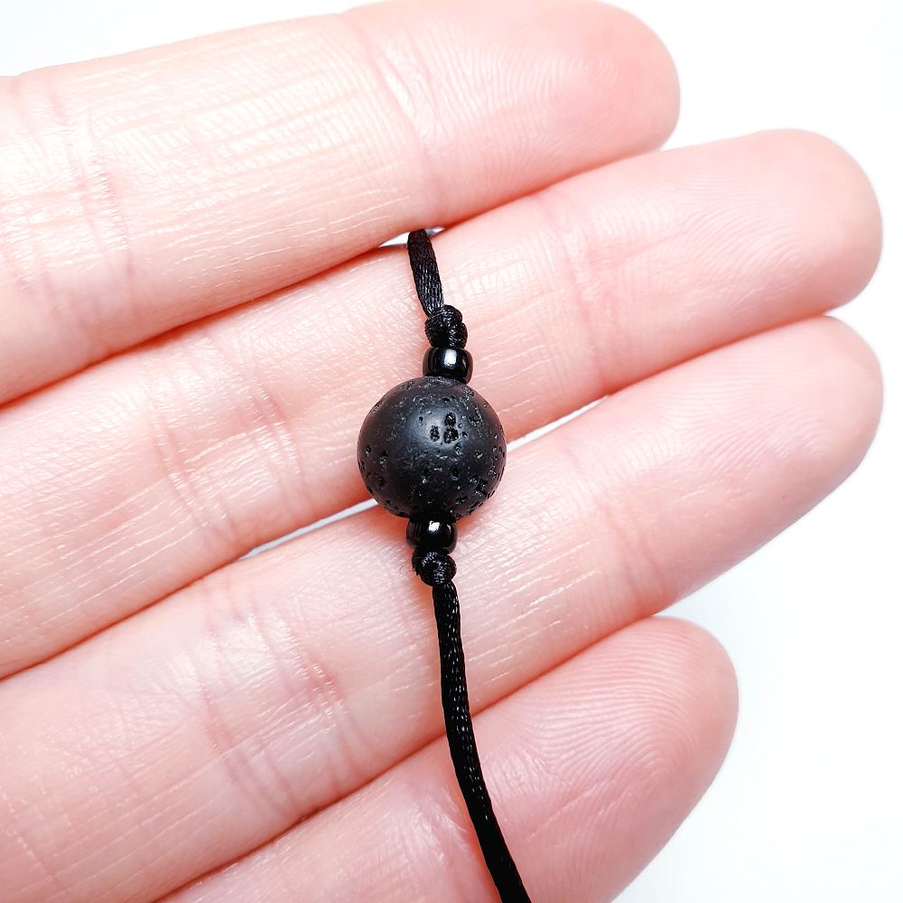 Lávový kámen - simple náramek - Obrázek 2