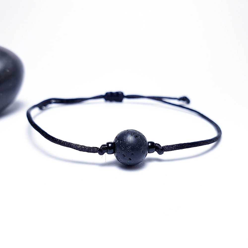 Lávový kámen - simple náramek