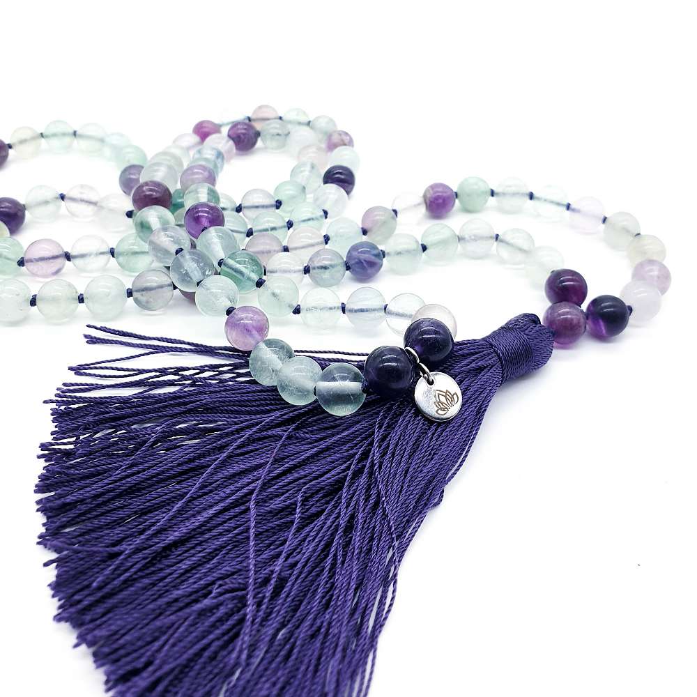 Fluorit 8 mm - Japa Mála náhrdelník - Obrázek 5