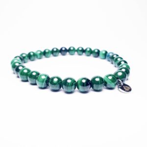 Malachit 6 mm- náramek