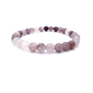 Jahodový křemen 6 mm - náramek