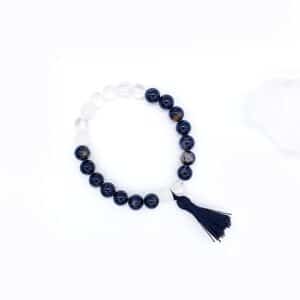 Turmalín a křišťál - mala náramek