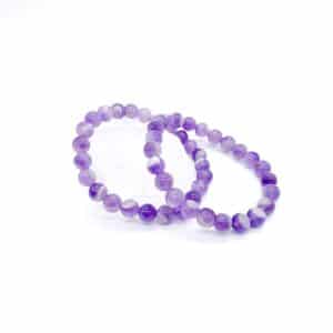 Ametyst 8 mm - náramek