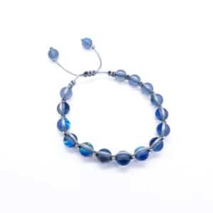 Duhový shamballa náramek