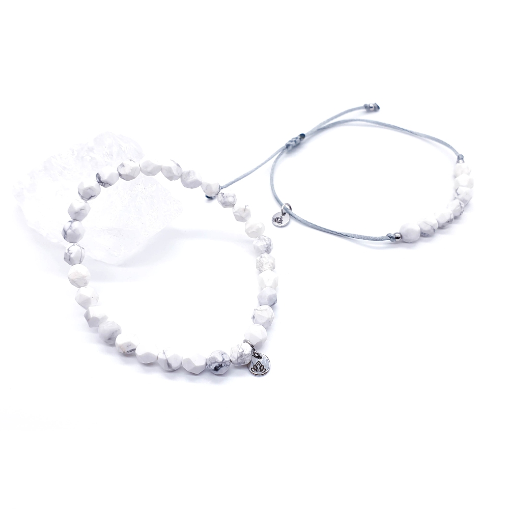 Magnezit fazetovaný 6 mm - sada náramků - Obrázek 2