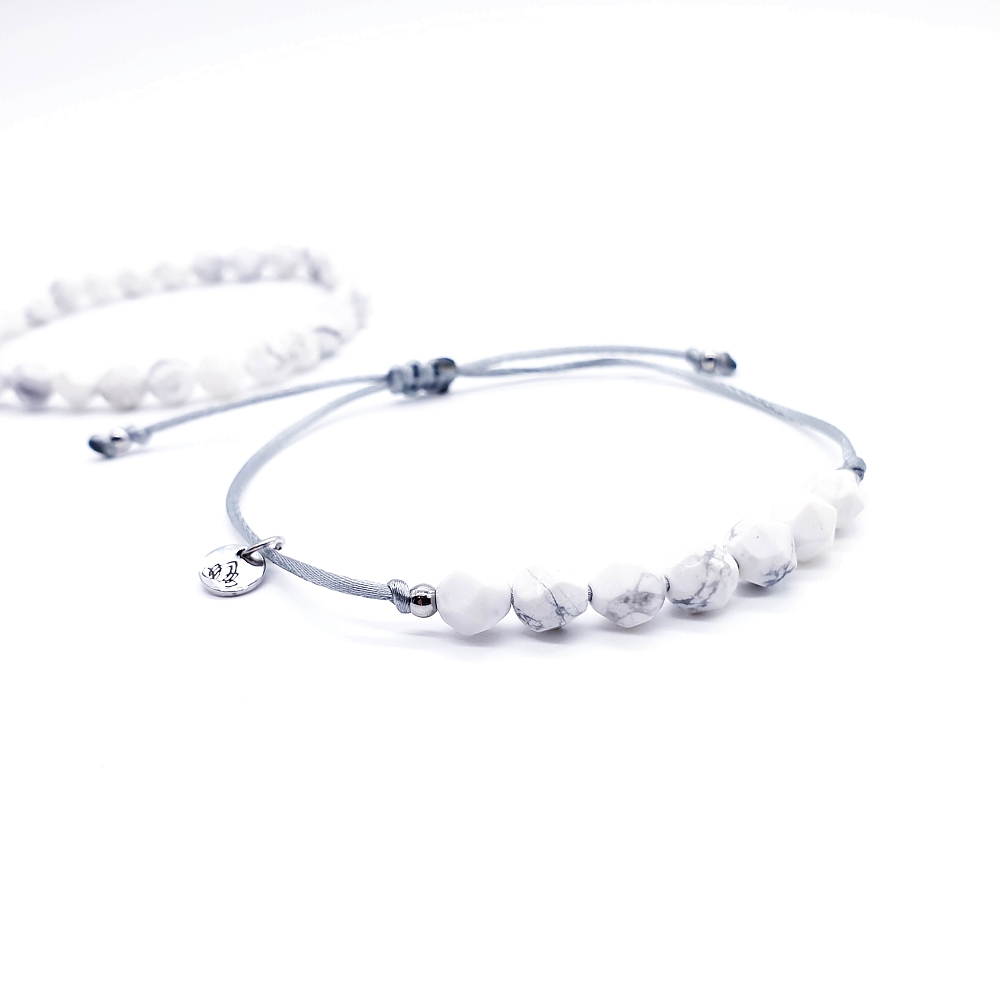 Magnezit fazetovaný 6 mm - sada náramků - Obrázek 3