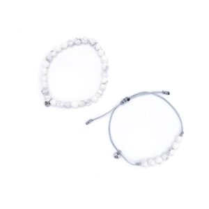 Magnezit fazetovaný 6 mm - sada náramků