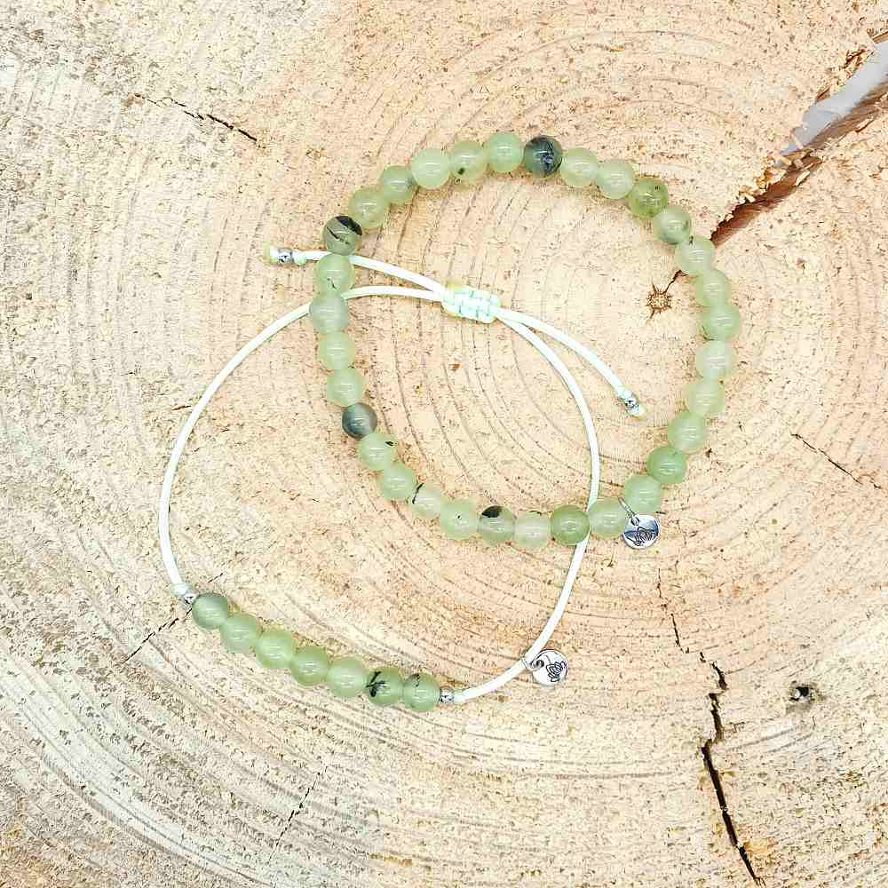 Prehnit 6 mm - sada náramků - Obrázek 3