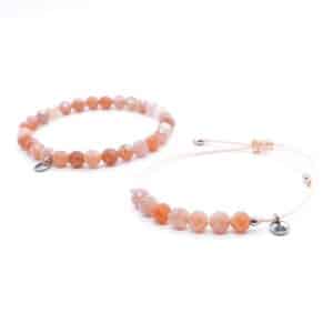 Sluneční kámen fazetovaný 6 mm - sada náramků