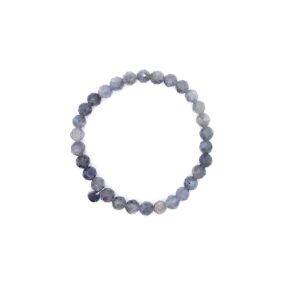 Labradorit fazetovaný 6 mm - náramek