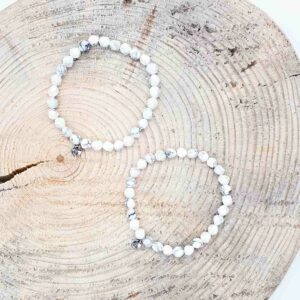 Magnezit fazetovaný 6 mm - náramek