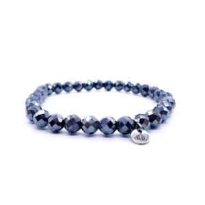 Hematit fazetovaný 6 mm - náramek