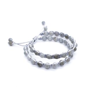 Labradorit 6 mm - shamballa náramek