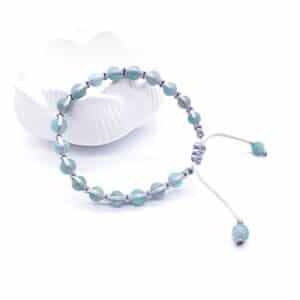 Amazonit 6 mm - shamballa náramek