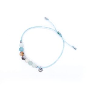 Amazonit 6 mm - silky náramek