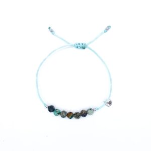 Tyrkys fazetovaný 6 mm - silky náramek