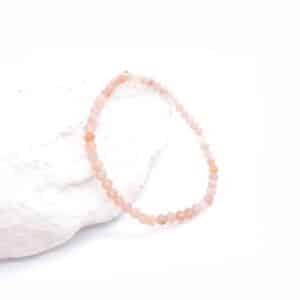 Sluneční kámen fazetovaný 3 mm - náramek