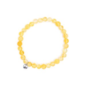 Citrín 6 mm - náramek