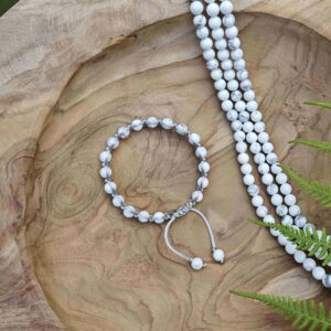 Magnezit 6 mm - shamballa náramek