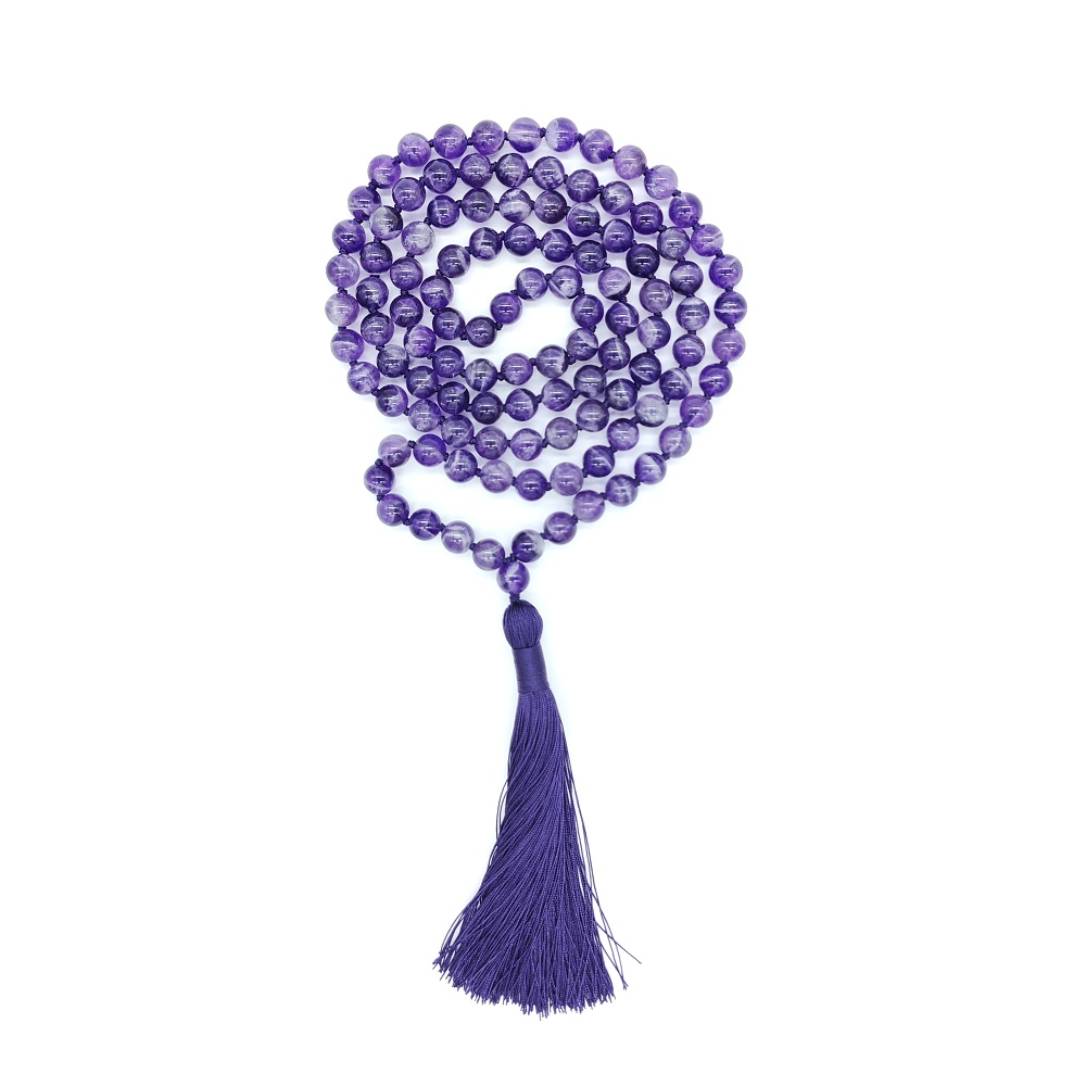 Ametyst 8 mm - Japa Mála náhrdelník