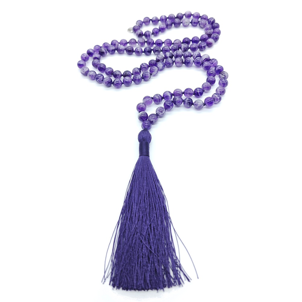 Ametyst 8 mm - Japa Mála náhrdelník - Obrázek 4