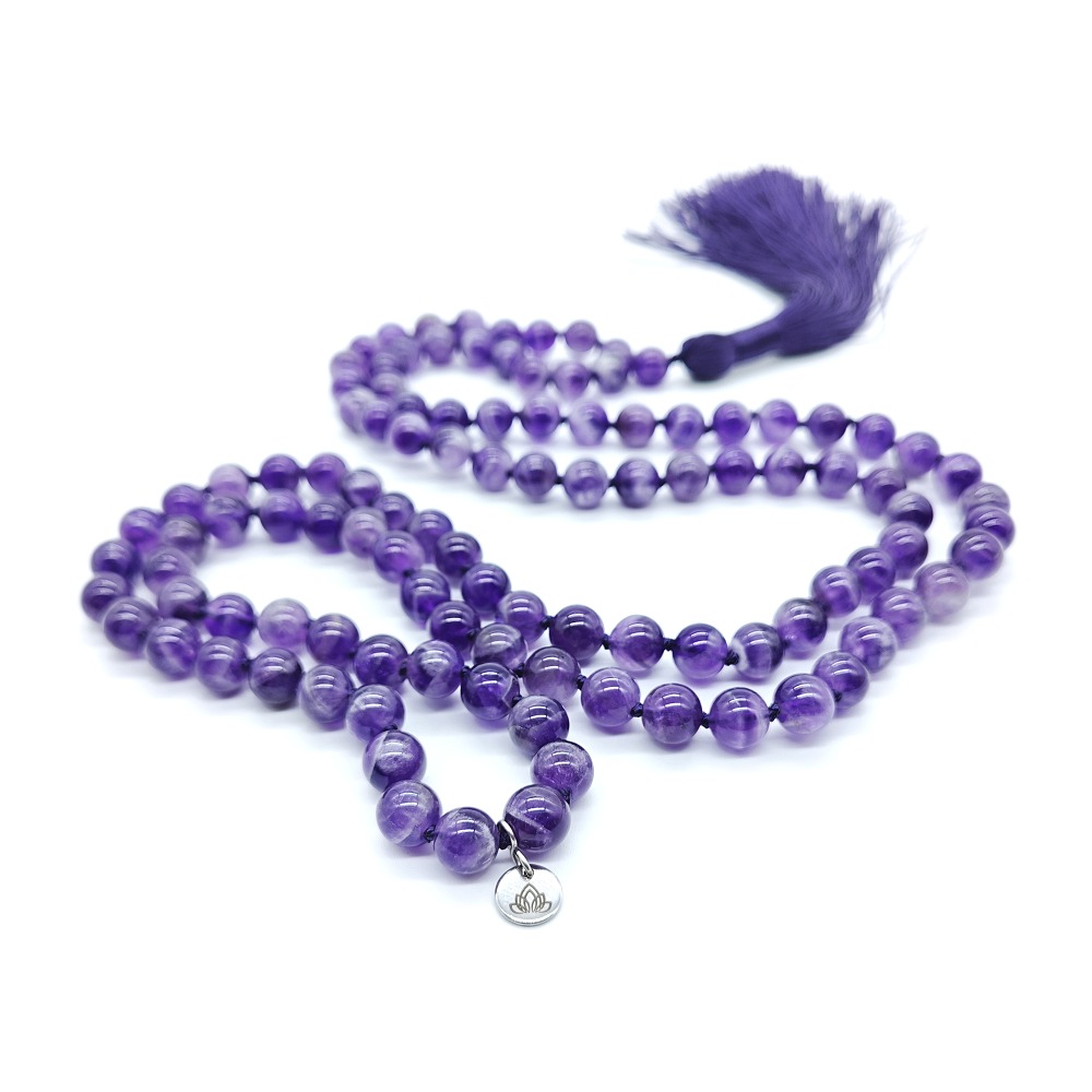 Ametyst 8 mm - Japa Mála náhrdelník - Obrázek 2