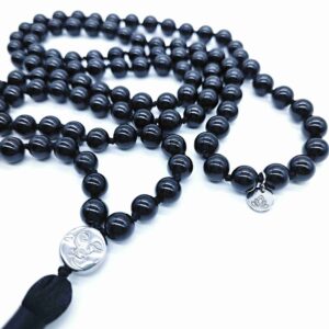 Turmalín (sun & moon) 8 mm - Japa Mála náhrdelník