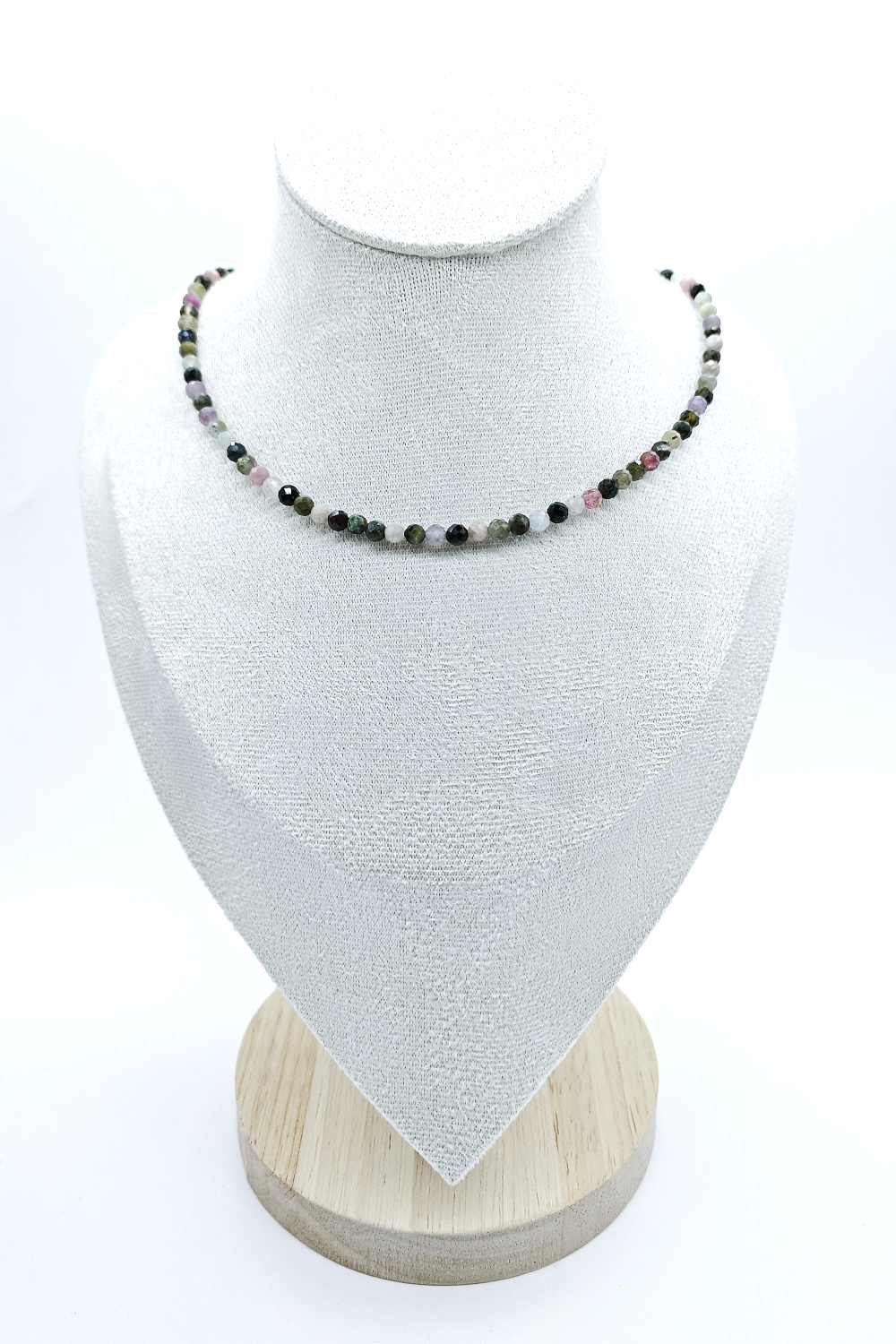 Turmalín 4 mm - choker náhrdelník - Obrázek 6